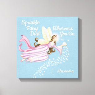 Magical Fairy Blue Canvas Print