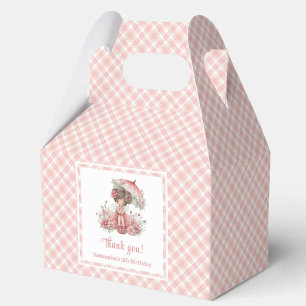 Magical Fairy Blush Pink Floral Girl Birthday  Favor Box