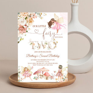 Magical Fairy Floral Butterfly Birthday Invitatio Invitation