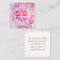 Magical Fairy Garden Birthday Dress Code Enclosure