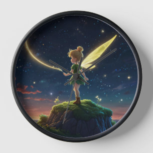 Magical Fairy Moon Wall Clock