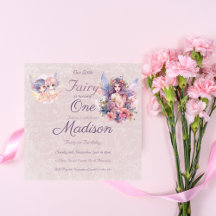 Magical Fairy Pink pastel One Birthday