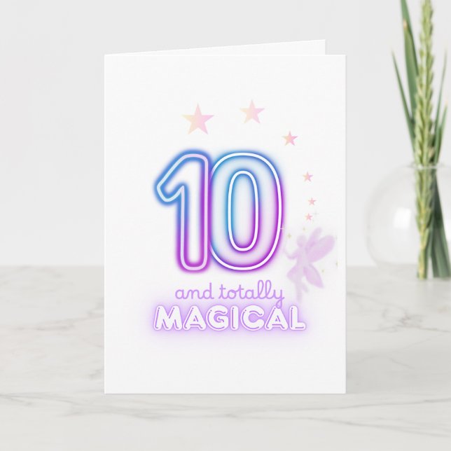 Magical Fairy Sparkle 10th Card (Front)