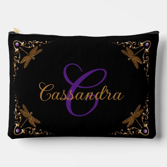Magical Fairy Tale Fantasy Personalized Accessory Pouch (Front)