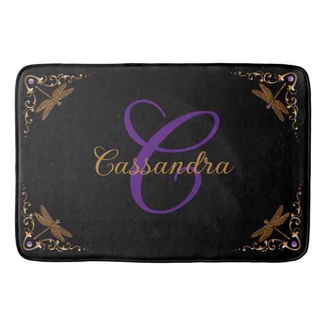 Magical Fairy Tale Fantasy Personalized  Bath Mat (Front)