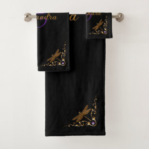 Magical Fairy Tale Fantasy Personalized  Bath Towel Set