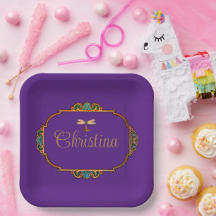 Magical Fairy Tale Fantasy Personalized Paper Plate