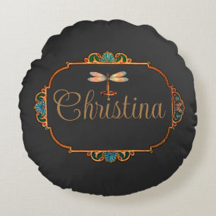 Magical Fairy Tale Fantasy Personalized  Round Pillow