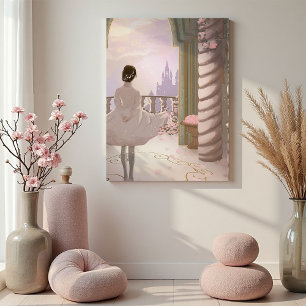 Magical Fairy Tale Palace Wall Canvas Print