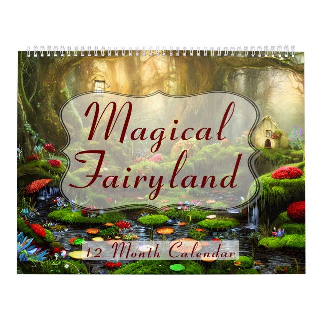 Magical Fairyland Fairy Houses Beautiful Gardens Calendar (Cover)