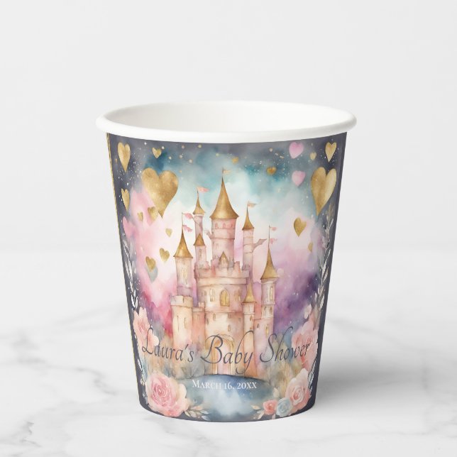 Magical Fairytale Princess Baby Shower  Paper Cups (Front)