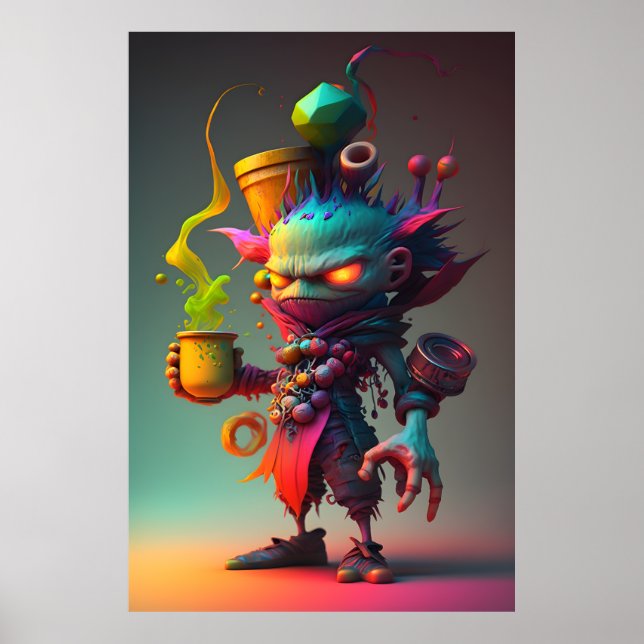 Magical Fantasy Art for Kids Poster (Front)