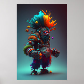 Magical Fantasy Art for Kids Poster