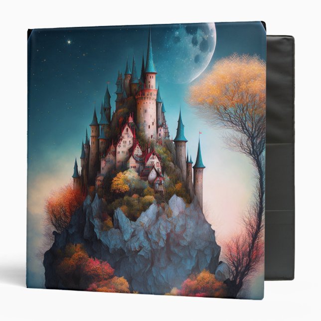 Magical Fantasy Castle 3 Ring Binder (Front/Inside)