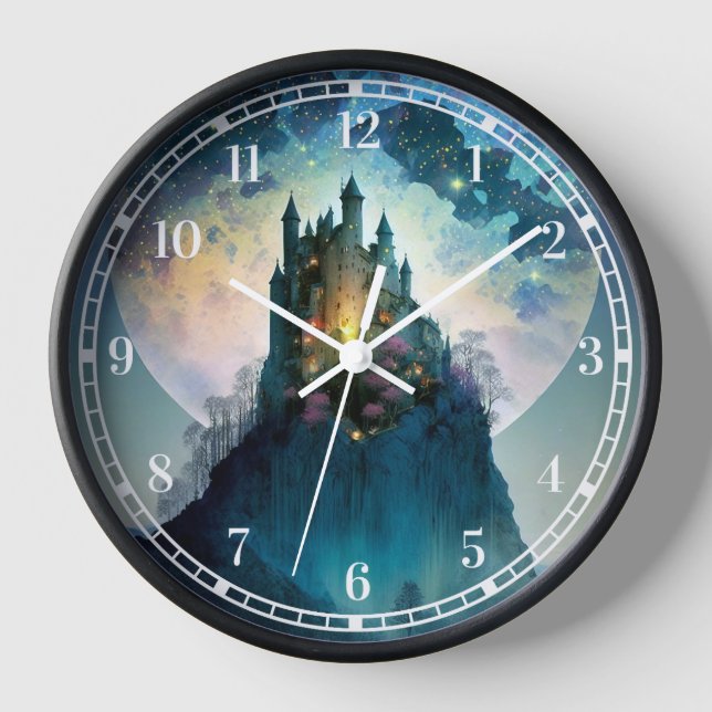 Magical Fantasy Castle Clock (Front)