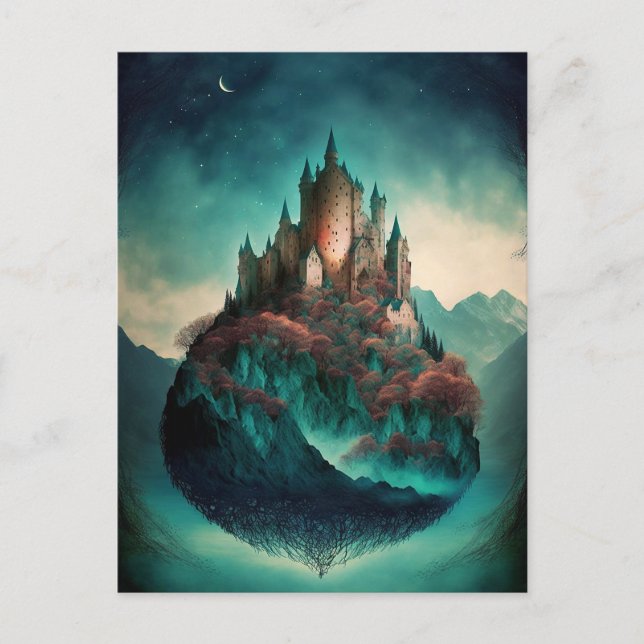 Magical Fantasy Castle Postcard (Front)