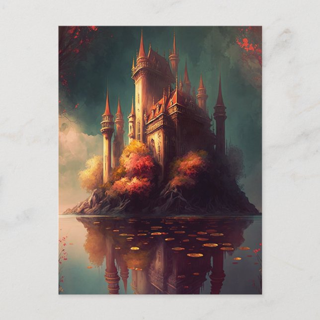 Magical Fantasy Castle Postcard (Front)