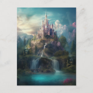 Magical Fantasy Castle Postcard