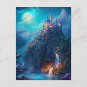Magical Fantasy Castle Postcard