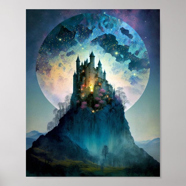 Magical Fantasy Castle Poster (Front)