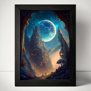 Magical Fantasy Castle Poster