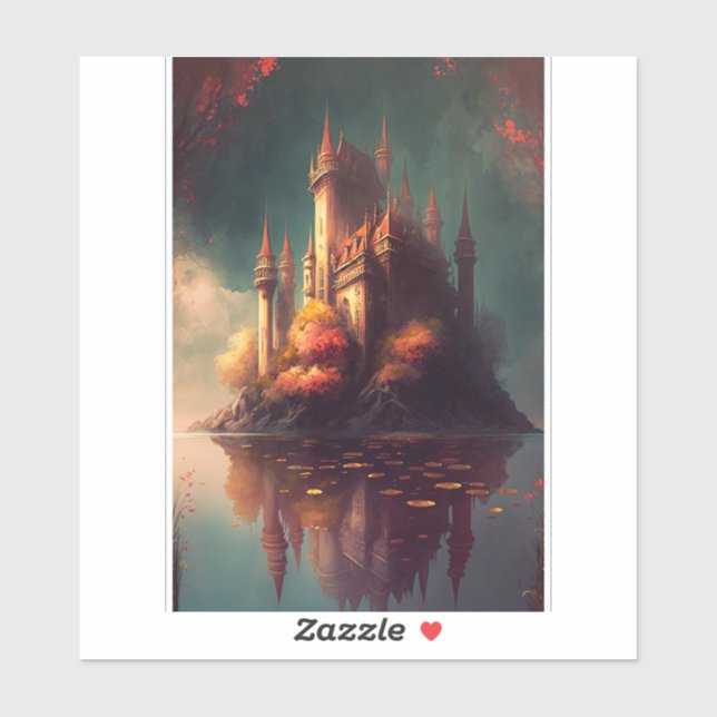 Magical Fantasy Castle Sticker (Sheet)