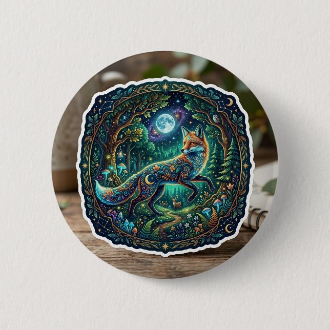 Magical Fantasy Sticker 2 Inch Round Button (Front)