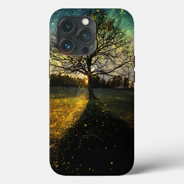 Magical fireflies dreamy landscape Case-Mate iPhone case (Back)