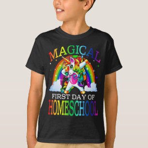 Magical First Day Of Homeschool Unicorn T-Shirt