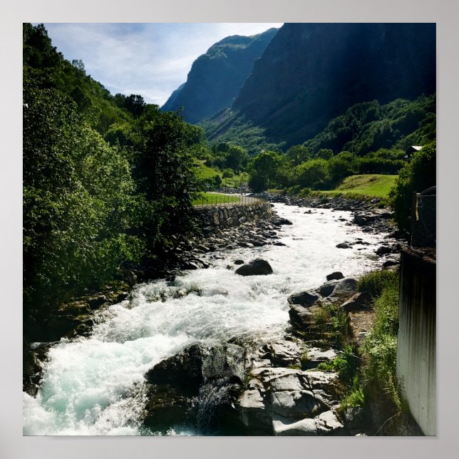 Magical Fjord Village in Norway Poster (Front)
