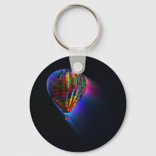 Magical Flight Abstract Dream Digital Art Keychain