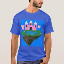 Magical Floating Castle Fantasy T-Shirt
