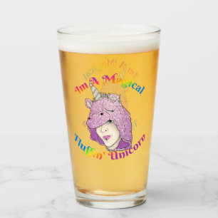 Magical Fluffin Unicorn Glass Cup