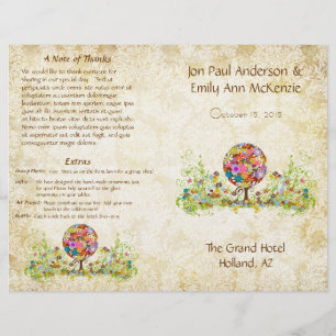 Magical Forest Circle of Love Flower Tree Wedding