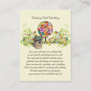 Magical Forest Circle of Love Flower Tree Wedding Enclosure Card