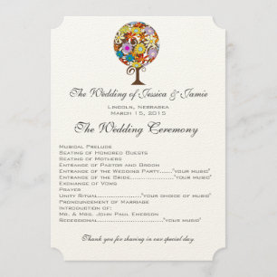 Magical Forest Circle of Love Wedding Invitations