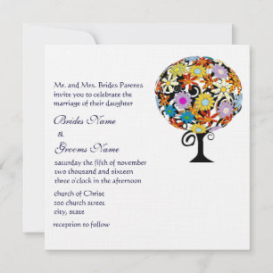 Magical Forest Circle of Love Wedding Invitations