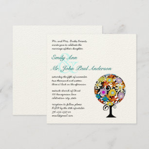 Magical Forest Circle of Love Wedding Invitations