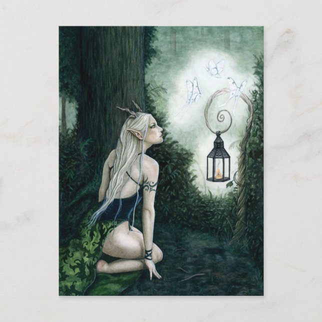 Magical Forest Elf Postcard (Front)
