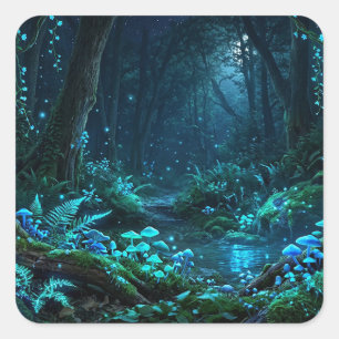 Magical Forest Square Sticker