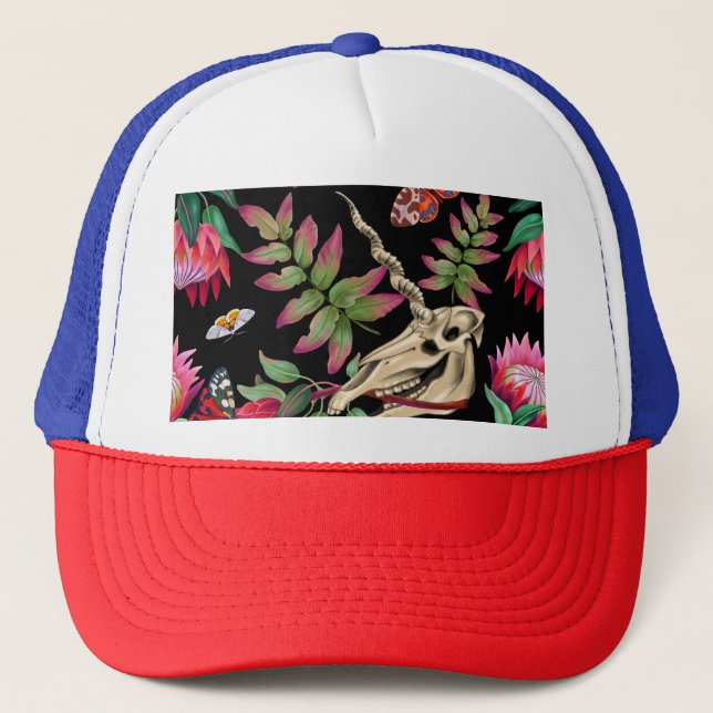 Magical Forest Unicorn Dark Pattern. Trucker Hat (Front)