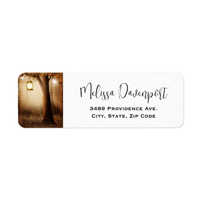Magical Forest with Fairy Lights Address (Front)