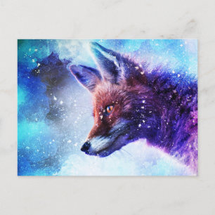 Magical Fox Spirit Animal Postcard