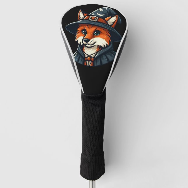 Magical Fox - Wizard Fantasy Golf Head Cover (Front)