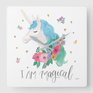 Magical Friends IV   I Am Magical Square Wall Clock