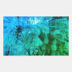 Magical Frozen Fir Tree Twigs in a Winter Forest Sticker