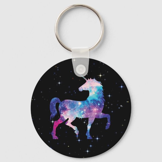 Magical Galaxy Unicorn Keychain (Front)