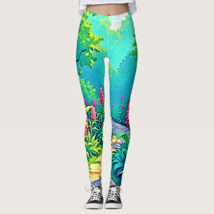 Magical Garden Path Design Leggings