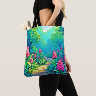 Magical Garden Path Design Tote Bag