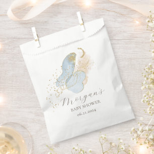 Magical Glitter Abstract Baby Shower Monogram Favour Bag